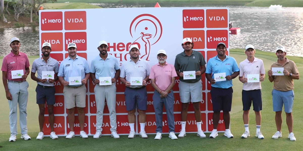 EUGENIO CHACARRA WARMS UP FOR HERO INDIAN OPEN TITLE DEFENCE IN RIGHT EARNEST, WINS HERO SHOT CHALLENGE