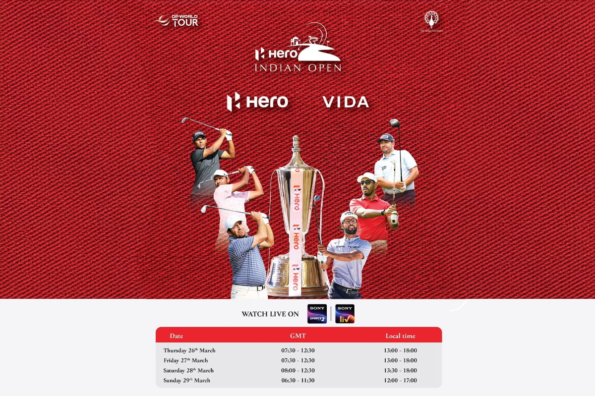 HERO INDIAN OPEN 2026 TO BE TELECAST LIVE ON SONY NETWORK
